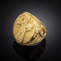 14K White Gold Floral Celtic Knot Diamond Engagement Ring 1ct.