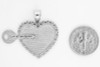 White Gold "Key of my Heart" Detachable Pendant