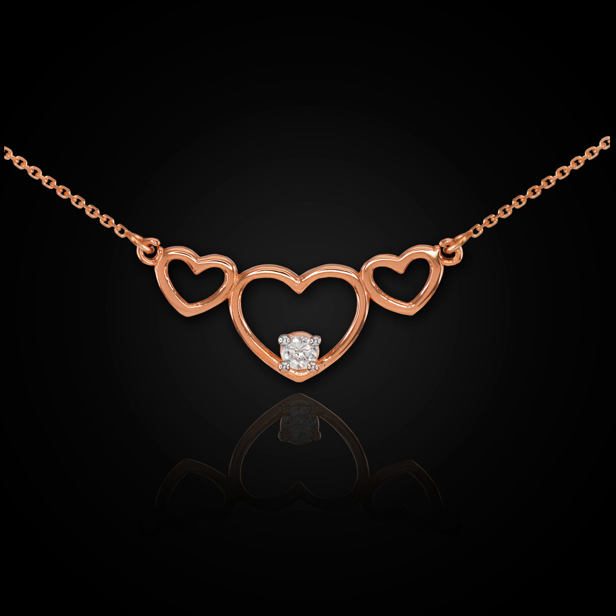 cz heartbeat necklace
