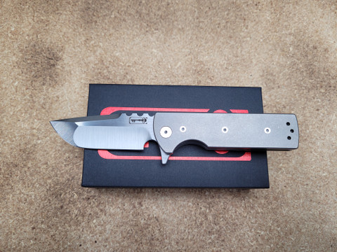 Chaves Knives T.A.K Titanium Belt Finished Drop Point - BMC Tactical