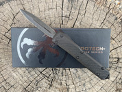 Microtech Signature Series Ultratech Double Edge with  Carbon Fiber