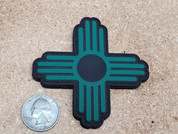 Zia Forest Green 3" PVC Morale Patch 