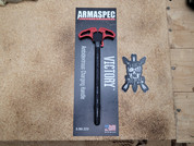 ArmaSpec Victory Charging Handle for AR-15, Red