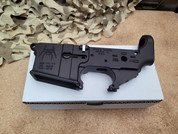 Spikes Tactical Stripped Lower Receiver Spider Logo with Bullet Markings