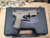 Walther P22Q Tactical .22 LR Pistol with Threaded Barrel, FDE