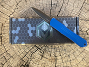Heretic Knives Manticore S D/E DLC Blue w/ Blue Camo Carbon