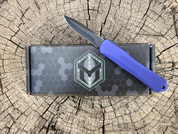 Heretic Knives Manticore S, Recurve, Purple w/Battleworn Black Hardware
