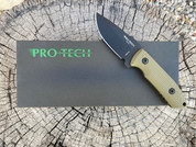 Pro-Tech SBR Fixed Green G-10, DLC w/ Kydex Sheath