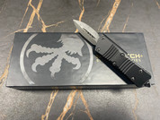 Microtech Troodon Mini D/E Signature Series Damascus with Ringed Hardware S/N 002