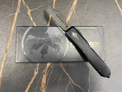 Microtech Ultratech Hellhound Damascus with Ringed Hardware S/N 002