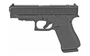 Glock 48 MOS, 9MM, Modular Optic System, Fixed Sights, 2-10 Rd Magazines, Black
