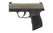 Sig Sauer P365, 9MM, Distressed OD Green Slide and Black Frame w/ Day/Night Sights, 10 Rounds