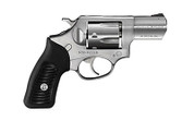 Ruger SP101, 38 Special +P, 2.25", Satin Stainless, Black Rubber Grips, 5rd