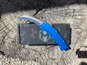 Heretic Knives ROC, Blue Anodized, Stonewash