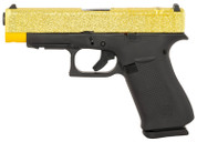 Glock, G48 MOS, 9mm, 10rd, 4.17" Barrel, Gold Glitter Cerakote