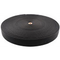 Black 2 inch Polyester Webbing
