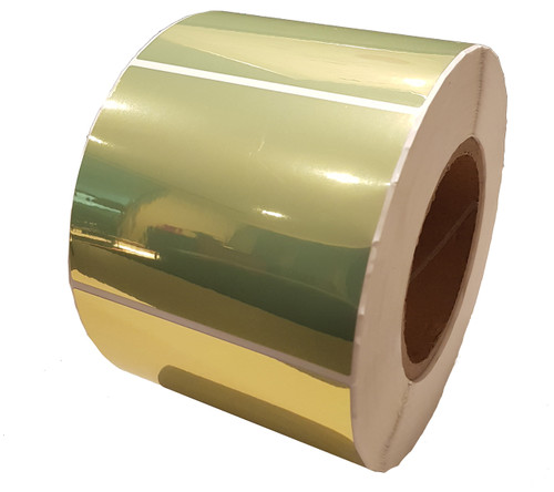 LX8038102 Primera Gloss Gold Polyester Label Stock 38mm x 102mm, 660 labels