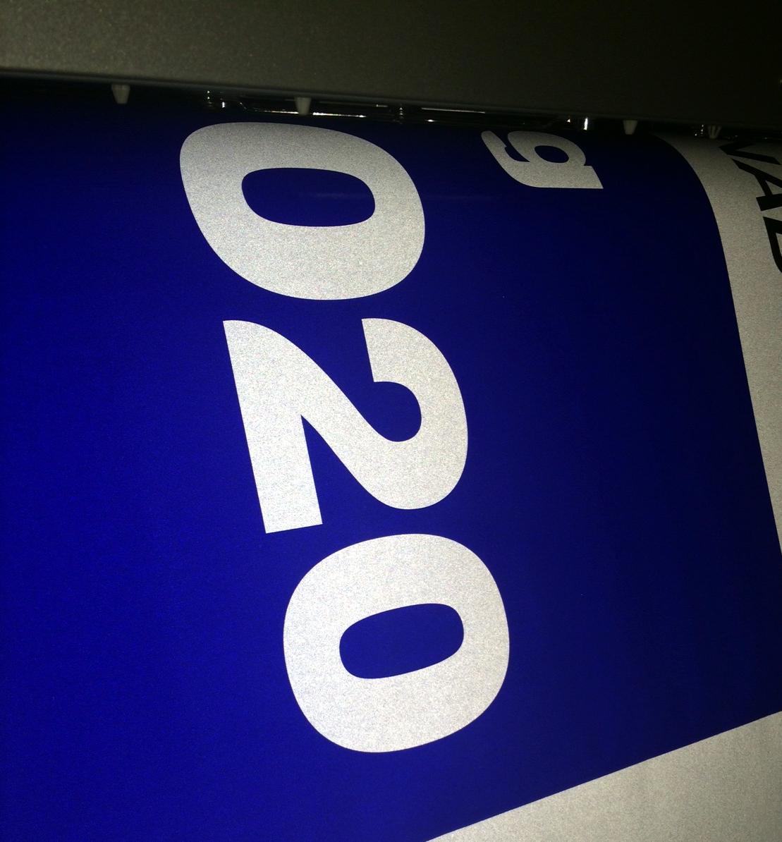 NIGHT BRIGHT&trade; reflective inkjet vinyl with Roland