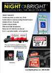 NIGHT BRIGHT™ reflective inkjet vinyl sample print