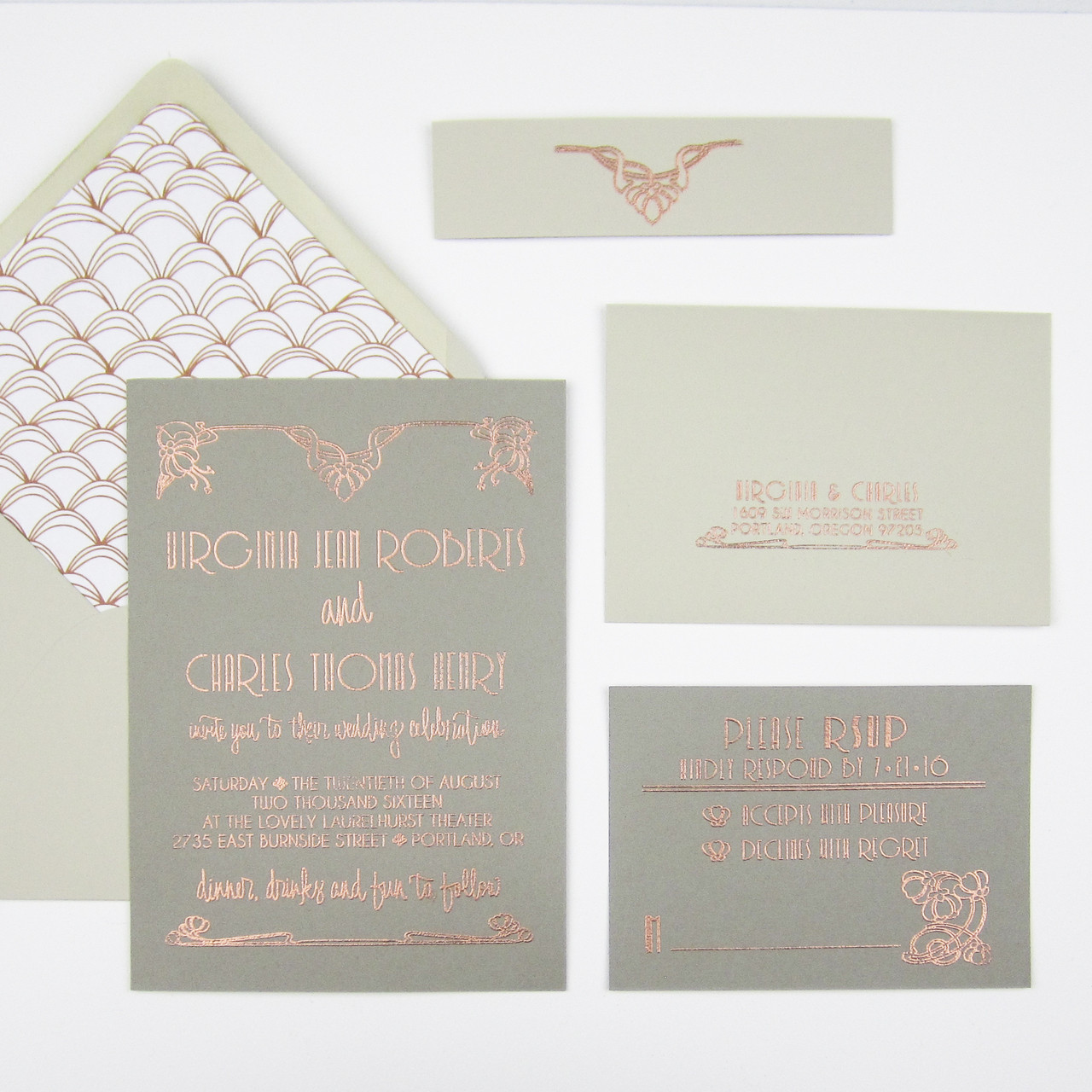 wedding invitation stamp suite