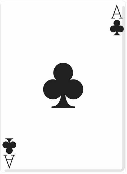 (SS2500) lifesize cardboard cutout of Ace of Clubs (Poker Night) buy ...