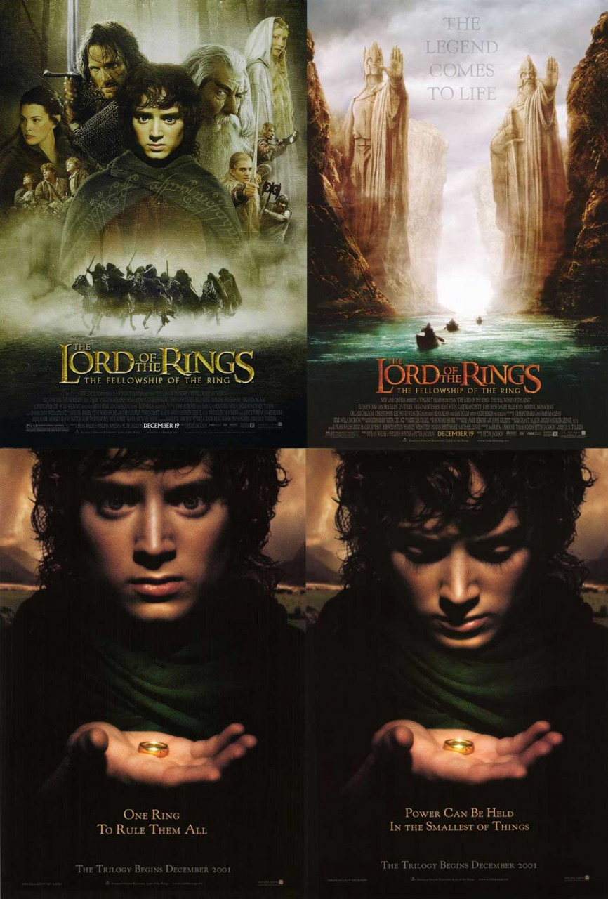 THE LORD OF THE RINGS FELLOWSHIP OF THE RING Poster Collection (Set Of