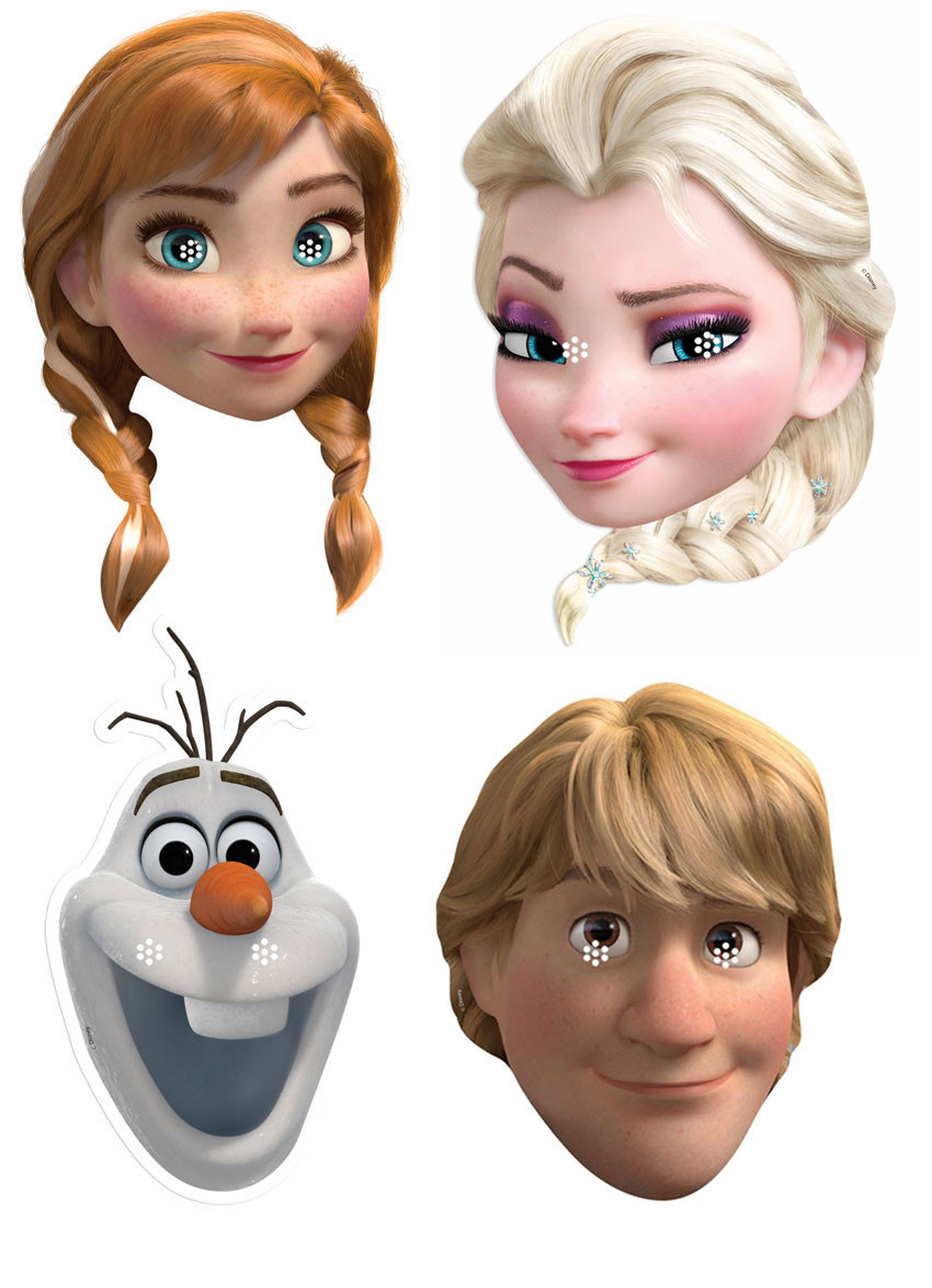 disneys frozen variety party face mask pack of 4 anna