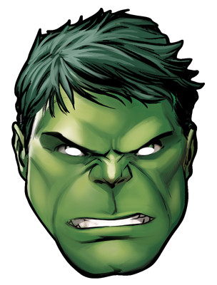 Hulk from Marvel's The Avengers Single Card Party Face Mask. Available