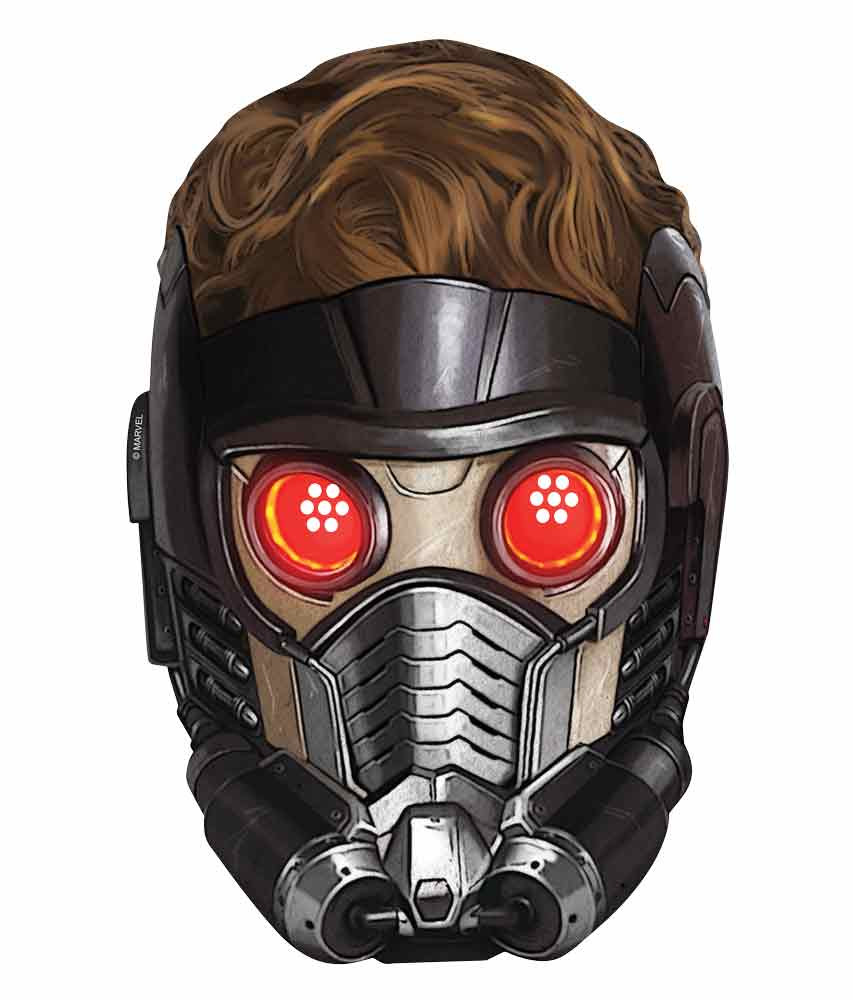 Peter Quill Star Lord Marvel Guardians of the Galaxy Card Face Mask Available now at Peter Quill Star Lord Marvel Guardians of the Galaxy Card Face Mask Available now at