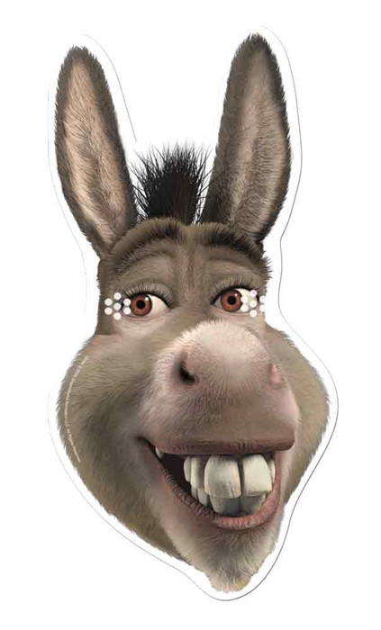 Donkey Single Card Party Face Mask. In Stock Now with Free UK Delivery ...