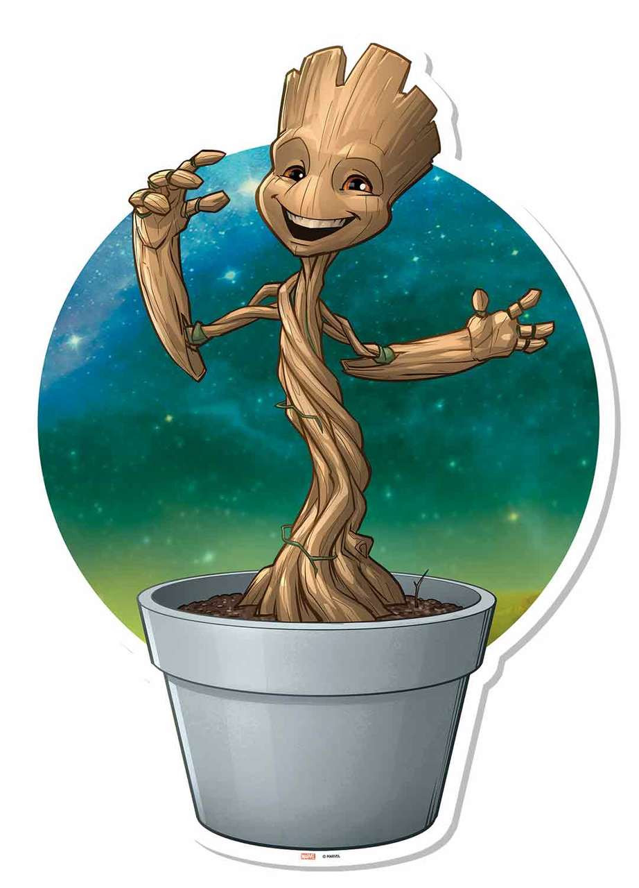baby groot in plant pot wall art guardians of the galaxy peppa pig christmas full movie