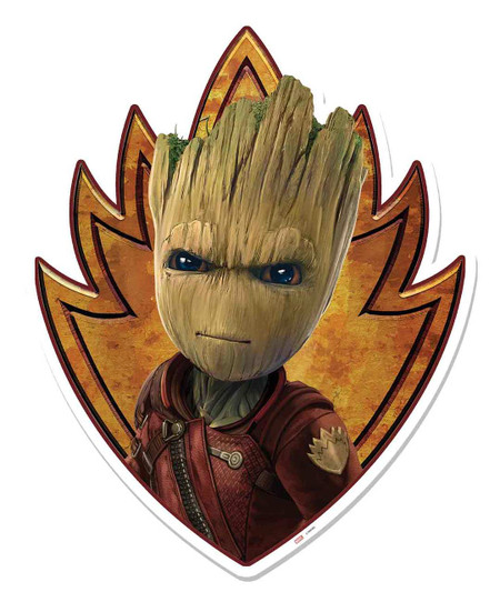 Baby Groot Emblem Guardians of The Galaxy Vol. 2 Cardboard Cutout Wall ...