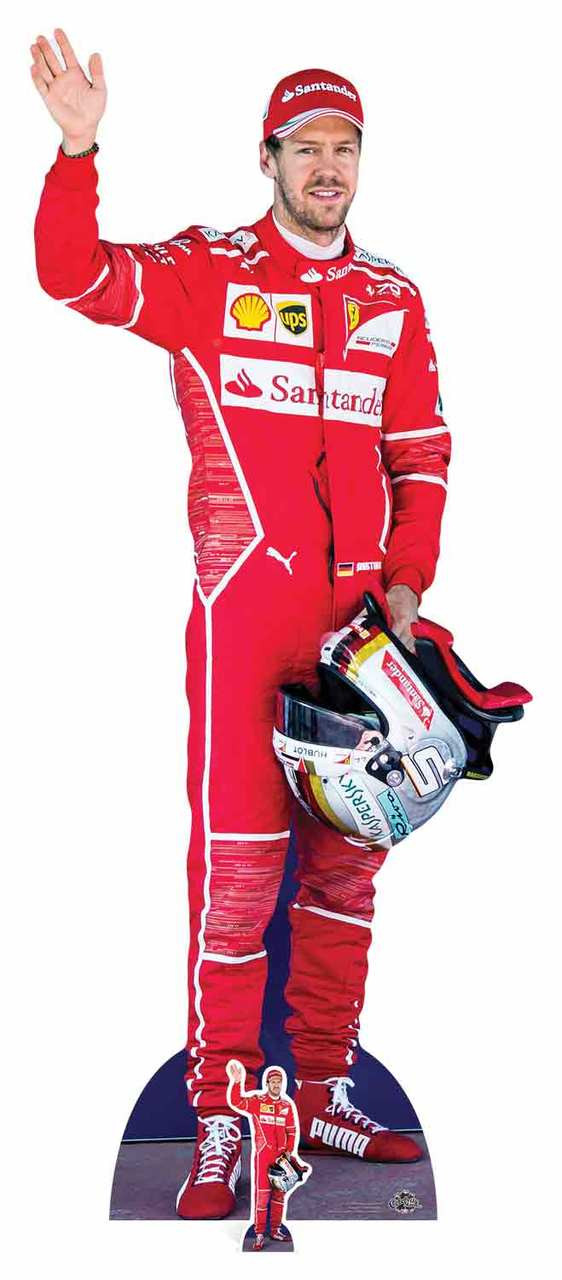 Sebastian Vettel Formula One Racing Driver Cardboard Cutout / Standee
