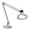 Luxo KFM LED Magnifier in light grey with weighted base. Weighted base is sold separately. 