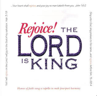rejoice the lord is king cd by apostolic christian men 39 s christmas cards bulk