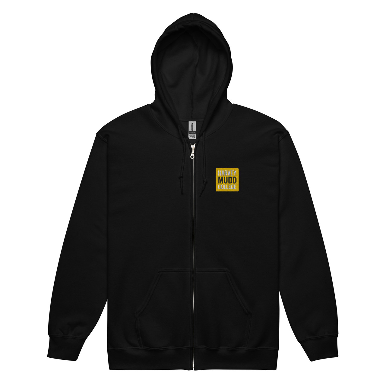 Embroidered HMC Logo Zip Hoodie - Harvey Mudd College