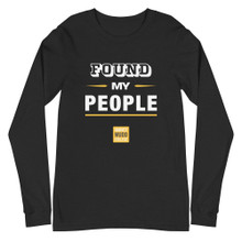 Found My People Unisex Long Sleeve Tee – Heather Black