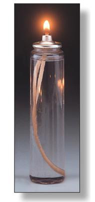 15 Hour Disposable Liquid Fuel Cell Candle Lamp at Wholesalecandlesdirect.