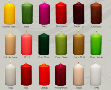 3 X 6 Round Unscented Pillar Candles (12pcs) Wholesale, 0