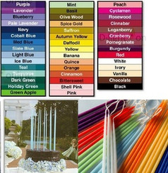 10 Inch Tiny Tapers Floral Tapers  Candle Bulk   Drip less - Smoke less 360 Per Case Wholesale