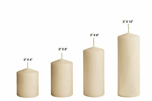 5.5 diameter by 10, 12, 15 Tall Bulk Wax Hollow Candles