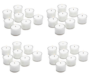7 Hour Clear Cup Tealight Candles Extended Burn In Plastic Tealight Cups 7hr Unscented Tealights Long Burning Candles Set of 400 