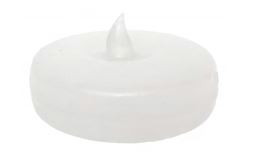 Led Floating Plastic 3 Inch White Candles - 72 Count Pack