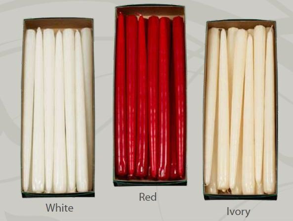 dripless taper candles in all colors