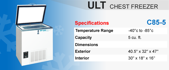 C85-5 Ultra-Low Chest Freezer