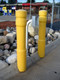 Bollards and Sleeve's yellow 6" Architectural Decorative Bollard Covers 