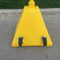 Yellow Plastic Portable Sign Base with Wheels