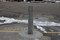 ASTM C40 Traffic Impact Bollard after being installed 