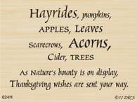 Hayrides Harvest Greeting - 624H