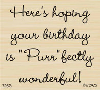 Purrfectly Birthday Greeting - 726G